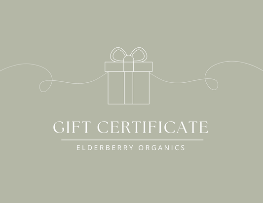 Elderberry Organics Gift Certificate Elderberry Organics